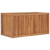 vidaXL Raised Bed Teak Solid Teak Wood Medium Durable Raised Bed - 2 of 4