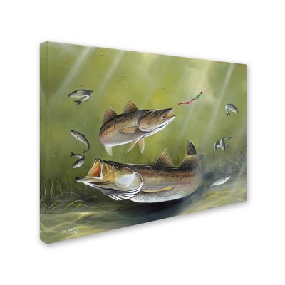 Trademark Fine Art -Geno Peoples 'Speckled Trout' Canvas Art