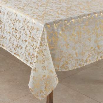Saro Lifestyle Brushed Foil Tablecloth
