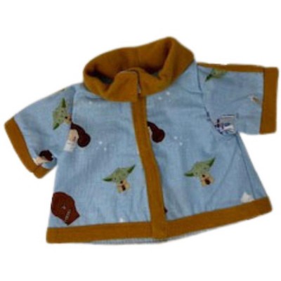Mandalorian Yoda The Child Star Wars Light Blue Robe With Star Wars Character Print