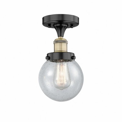 Beacon - 1 Light Semi-Flush Mount In Industrial Style-8.25 Inches Tall and 6.5 Inches Wide