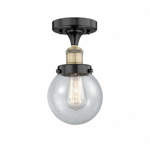Beacon - 1 Light Semi-Flush Mount In Industrial Style-8.25 Inches Tall and 6.5 Inches Wide - 1 of 1