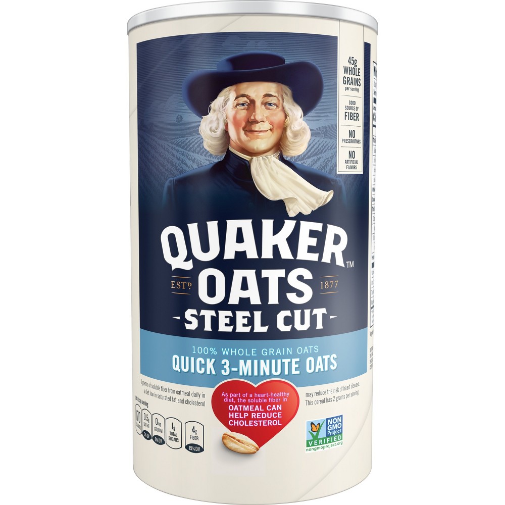 UPC 030000320938 product image for Quaker 100% Whole Grain Steel Cut Oats Canister- 25oz | upcitemdb.com