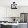 DORESshop 4-Light Matte Black Drum Pendant Light with Metal Shades E12 for Dining Room and Kitchen Lighting (Bulbs No Included) - 3 of 4