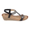 GC Shoes Dua Embellished Slingback Wedge Sandals - 2 of 4