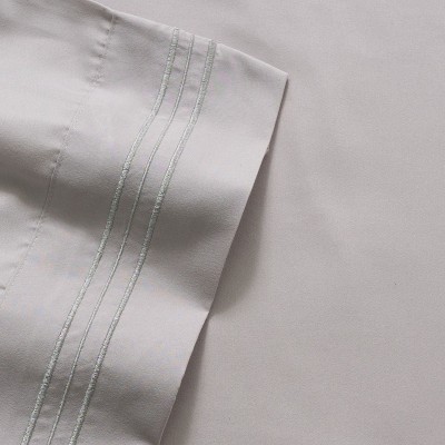 Silver Split King Ultra Soft Microfiber 5-Piece Sheet Set