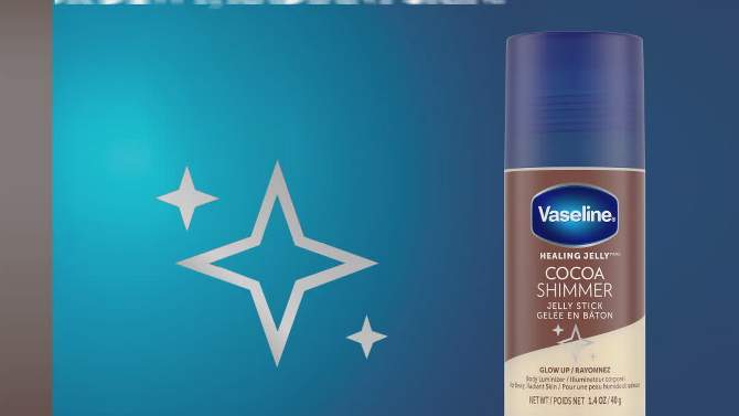 Vaseline Cocoa Shimmer Jelly Stick Cocoa Butter - 1.4oz, 2 of 13, play video