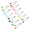 Unique Bargains Stainless Steel Silicone Tips Food Tongs 12 Pcs - 3 of 4
