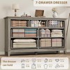 7 Dresser for Bedroom, 54 in Wide Drawer Dresser with Storage Freestanding, Wooden Closet Storage Chest for Living Room, Bedroom, Entryway - 3 of 4