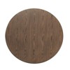 GlasFlength Desks Round Dining Table, Retro Kitchen Table, Dinner Room Table for Home Kitchen Restaurant Living Room, Brown, 42"*42"*30" - 3 of 4