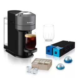 Nespresso Vertuo Next Coffee and Espresso Maker by De'Longhi, with Iced Coffee Bundle – Limited Edition