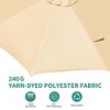 10ft Patio Umbrella Outdoor Heavy Duty Offset Hanging Umbrella 360 Degree Rotation, Easy Tilt Adjustment, Aluminum Frame, Cantilever Hanging - 3 of 4