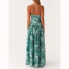 Clotth Women's Strapless Floral Print Dress - Sleeveless Tube Long Dress, High Waist, Elegant Style with Pattern - 2 of 4