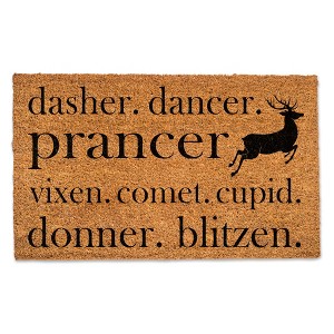 Creative Products Reindeer Names 30 x 18 Door Mat - 1 of 1
