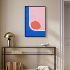 Art Remedy A Loner sun Modern Color Block Abstract Wall Art Framed - 2 of 4