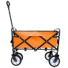 CAVINAS Collapsible Foldable Wagon Cart with Strapping System, Shopping Cart with All-Terrain Wheels Beach Wagon, Utility Cart for Camping - 4 of 4