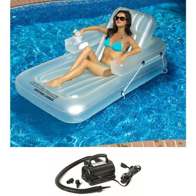 New Swimline 90521 Swimming Pool Inflatable Kickback Lounger