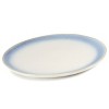 Gibson 13.6in Reactive Glaze Oval Stoneware Serving Platter in Blue - 2 of 4