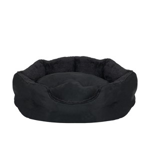 PureWags Small Dog Bed, Round Cat Bed Washable for Indoor Cats, Non-Slip Base and Removable Cushion, Pet Bed for Puppy and Kitten - 1 of 4