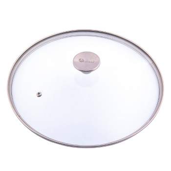 12 Inch Glass Lid for Frying Pan, Fry Pan Lid, Skillet Lid, Pan Lid with  Handle, Compatible with 11.7-12.3 Inch Lodge - Fully Assembled Tempered