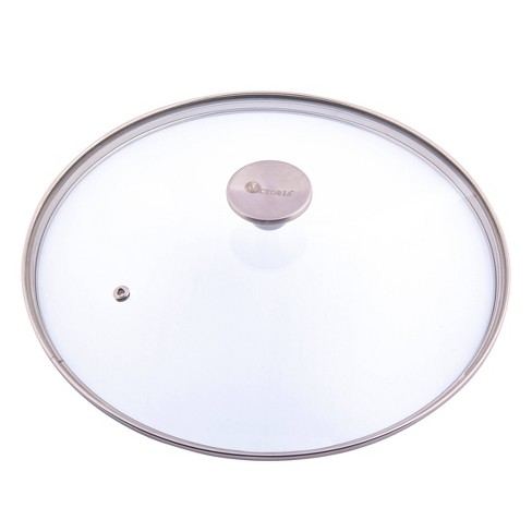 Victoria Glass Lid with Stainless Steel Knob for 13 Skillet