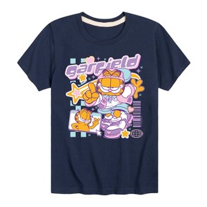 Boys' - Garfield - Garf Kawaii Y2K Short Sleeve Graphic T-Shirt - 1 of 4