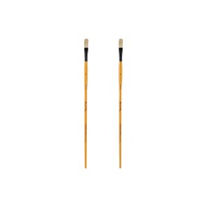 Mimik Hog Professional Synthetic Hog Bristle Paint Brush- Versatile Alternative to Natural Hog Hair Paint Brushes for Oil Painting, Acrylics, Inks, - 1 of 4