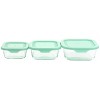 Gibson 6 Piece Glass Storage Containers with Lids in Mint - 3 of 4