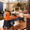 VEVOR Tabletop Wood Lathe, Dimensions 10x18 inches, Motor Strength 0.5 HP 370W, 5 Adjustable Speeds ranging from 780 to 3840 RPM, Black - 2 of 4