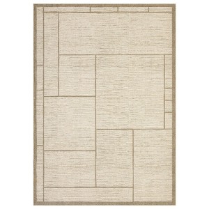 Washable Indoor Modern Living Room Rugs, Geometric Patchworked Non Slip Area Rug for Bedroom Dining Room Office - 1 of 4