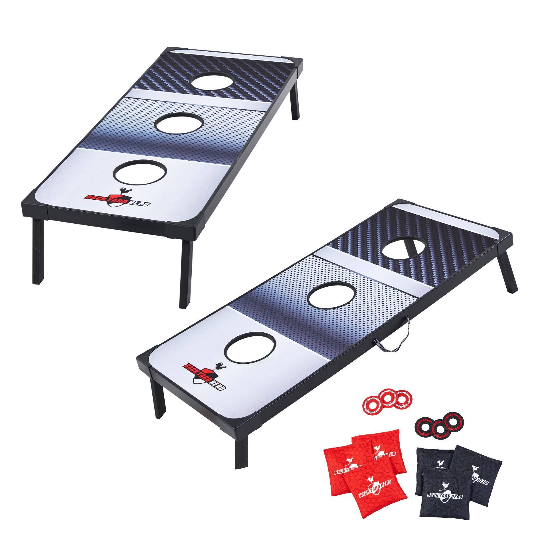 Backyard Hero 48'' Tailgate Combo Bean Bag Toss and Washer Game Set