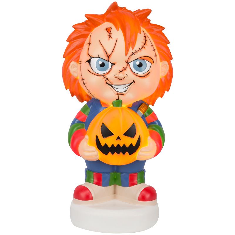 Gemmy Lighted Blow Mold Outdoor Decor Stylized Chucky 23" Universal , Multi, 1 of 7