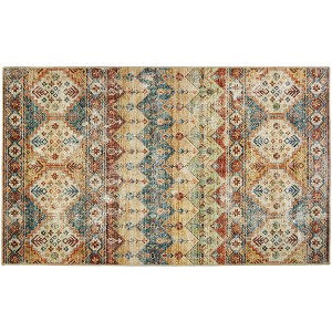 Homefires Marrakesh Indoor Rug 3' x 5' – Global Medallion Pattern in Earth Tones, Flatwoven for Living Room or Entryway - 1 of 3
