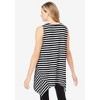 Woman Within Plus Size Sleeveless Hanky Hem Tunic - 3 of 4