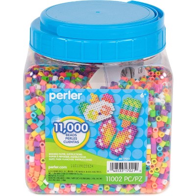 Perler Mini Beads Fused Bead Tray 16,000/Pkg Summer