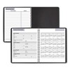 DayMinder Weekly Planner, Vertical-Column Format, 8.75 x 7, Black Cover, 12-Month (Jan to Dec): 2025 - 4 of 4