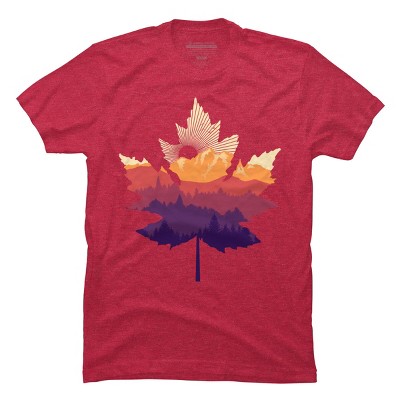 Men's Design By Humans Leafscape By digsy T-Shirt