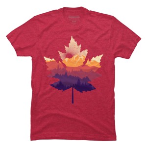 Men's Design By Humans Leafscape By digsy T-Shirt - 1 of 4