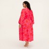 Women's Classic Rose Linen Long Sleeve Maxi Dress - kate spade new york x Target Pink/Red - 2 of 4