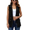 Imily Bela Women's Casual Military Utility Vest Lightweight Sleeveless Drawstring Jackets with Pockets - 3 of 4