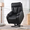 Power Lift Recliner Chair with Remote Control, Side Pocket and Overstuffed Pillow - 3 of 4