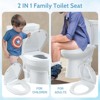 Toilet Seat Cover, White Round Toddler Toilet Seat with Secure Lock, Dual-Function Design, Child-Friendly and Adult-Friendly - 4 of 4
