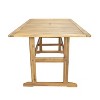 Sunnydaze Hatteras Acacia Wood Outdoor Dining Set with Table and Armchairs - 7pc - Natural - 2 of 4