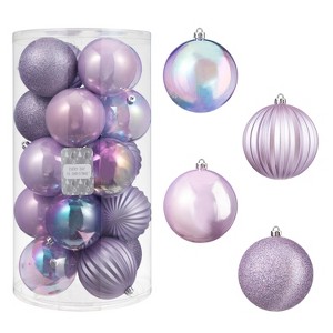 Every Day is Christmas 20ct Christmas Ornaments, Shatterproof Christmas Tree Ornaments Set, 97mm/3.81" Christmas Balls Decoration - 1 of 4