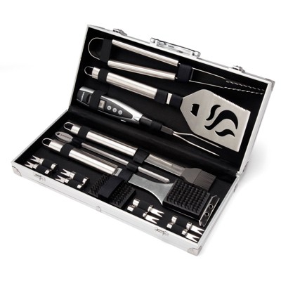 Grillers Choice- 16 PC Griddle Accessories Set- Metal Spatula Set, Commercial