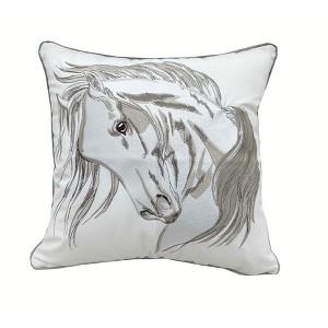 RightSide Designs Head Strong Left Indoor/ Indoor/Outdoor Throw Pillow - 1 of 4