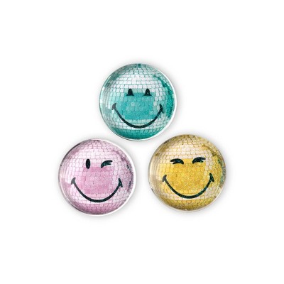 Yoobi 3pk SmileyWorld Disco Balls Magnets