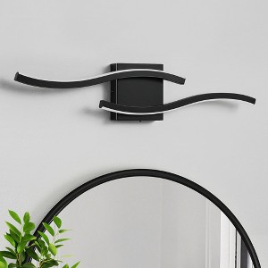 KAISITE 24in Dimmable LED Bathroom Vanity Light 5CCT Modern Wavy Bar Over Mirror Lighting - 1 of 4