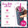 Barbie x Dragon Glassware 24 oz Vacuum Insulated Tumbler with Lid and Straws Christmas - 2 of 4