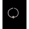 Hollywood Sensation Elegant Crystal Clover Tennis Bracelet - Sparkling Sophistication 6.875 Inches Gold - 3 of 4